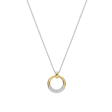Ti-Sento Modern Pave Necklace