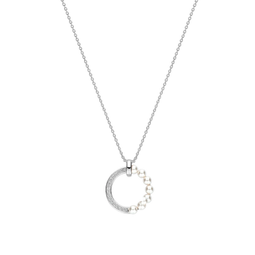 Ti-Sento Pearl & Cubic Zirconia Pendant
