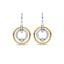 Ti-Sento Two Tone Drop Earrings