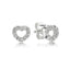 Pandora Pave Heart Earrings