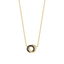 Ti-Sento Gold Plated Double Circle Necklet