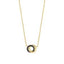 Ti-Sento Gold Plated Double Circle Necklet