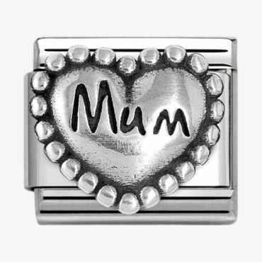 Nomination Mum Beaded Heart Composable Link