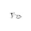 Kit Heath Desire Kiss Heart Stud Earrings