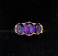 Pre-Loved 9ct Amethyst 3 Stone Ring