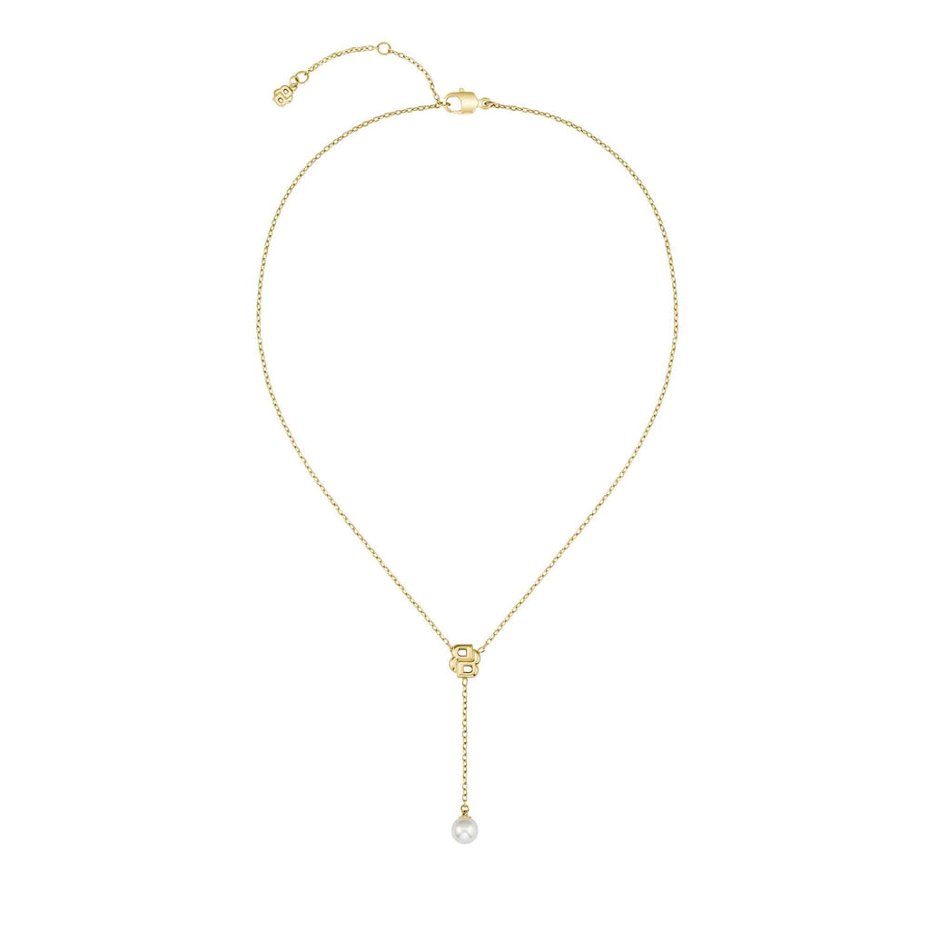 Boss Mirelle Gold Tone Pearl Drop Necklace