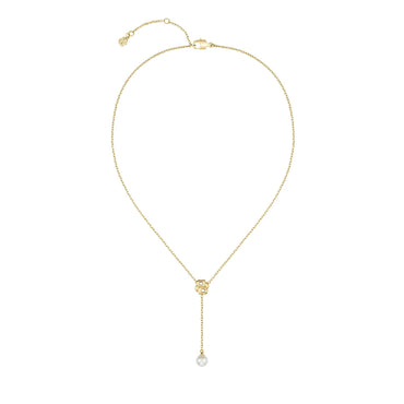 Boss Mirelle Gold Tone Pearl Drop Necklace