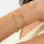 Boss Double Monogram Layered Pearl Bracelet