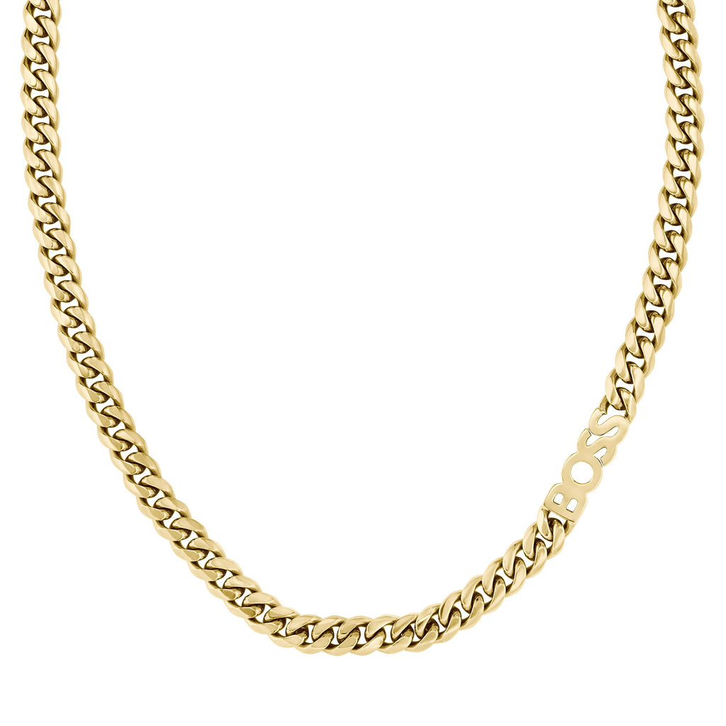 Boss Gold Plated Stainless Steel Curb Chain