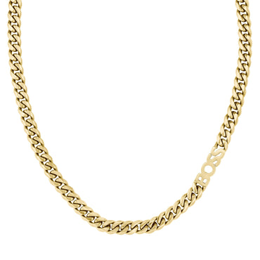 Boss Gold Plated Stainless Steel Curb Chain