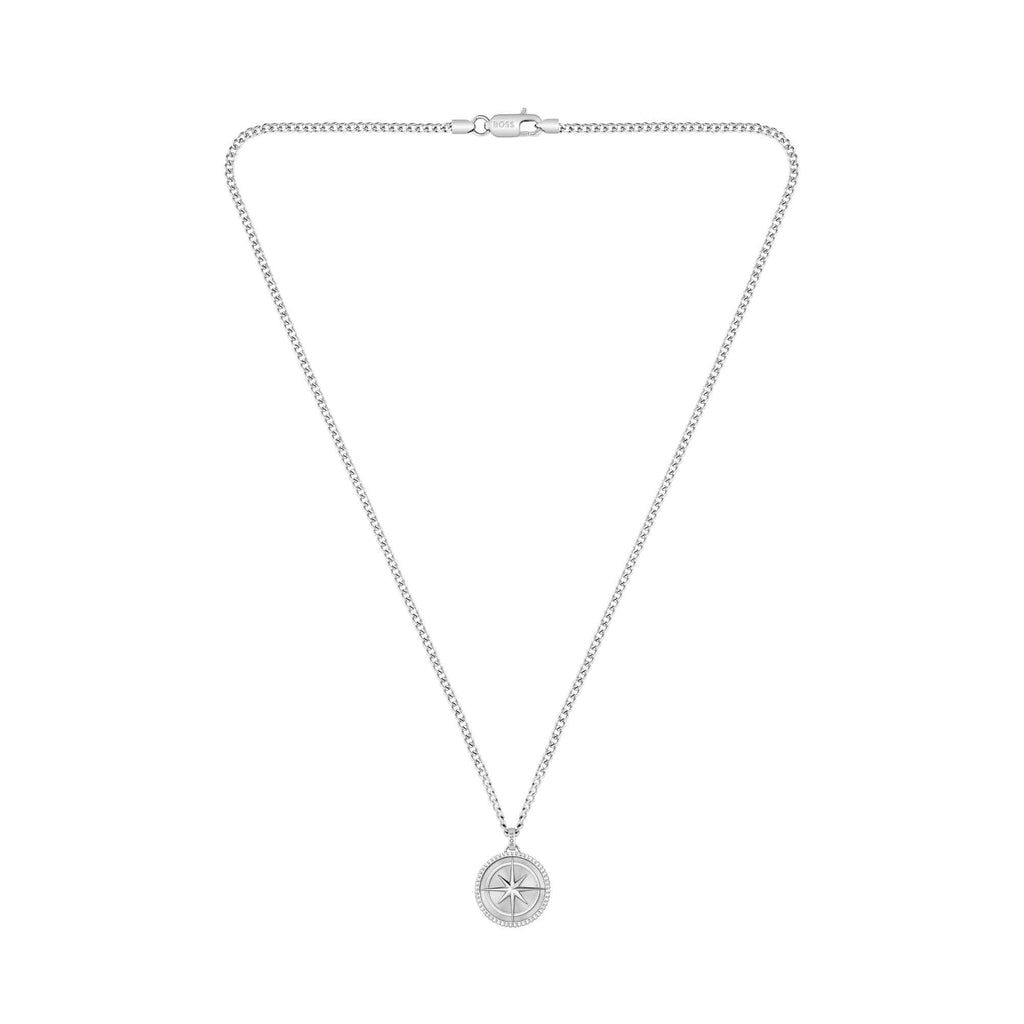 Boss Noth Stainless steel Medallion Pendant Necklace