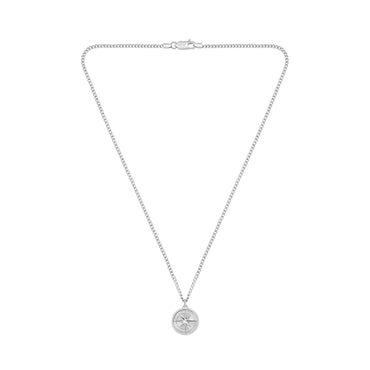 Boss Noth Stainless steel Medallion Pendant Necklace