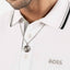 Boss Noth Stainless steel Medallion Pendant Necklace