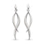 Kit Heath Entwine Twist Drop CZ Earrings