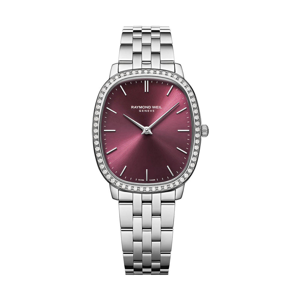 Raymond Weil Toccata Heritage 31x36mm Red Grape Dial Watch