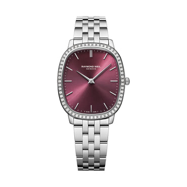 Raymond Weil Toccata Heritage 31x36mm Red Grape Dial Watch
