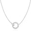 Ania Haie Silver Interlinked Circles Pavé Necklace