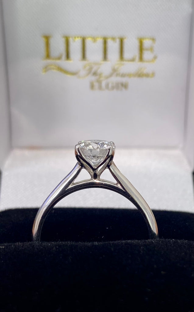 9ct White Gold 1ct Laboratory Diamond Ring