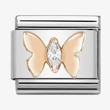Nomination Rose Gold Butterfly Link