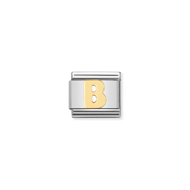 Nomination Gold Alphabet Composable Link