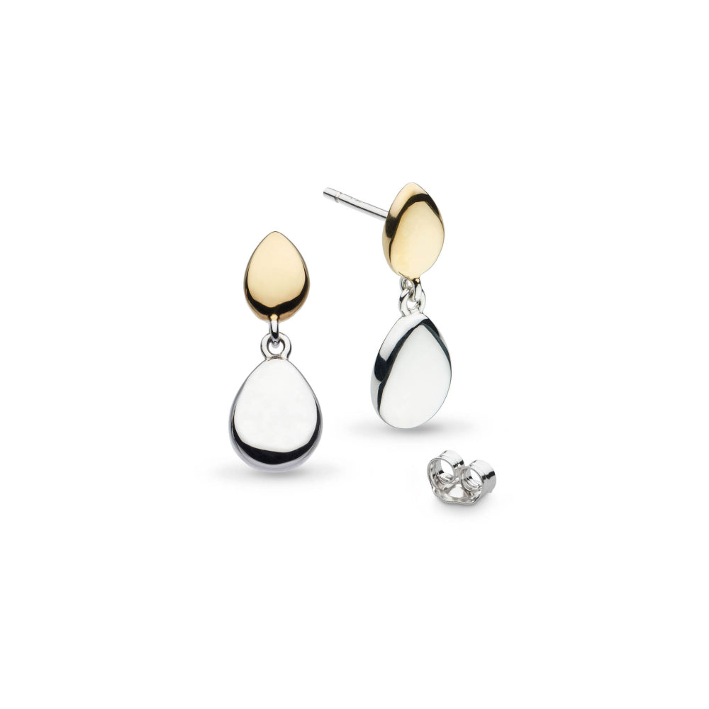 Kit Heath Coast Pebble Golden Drop Earring
