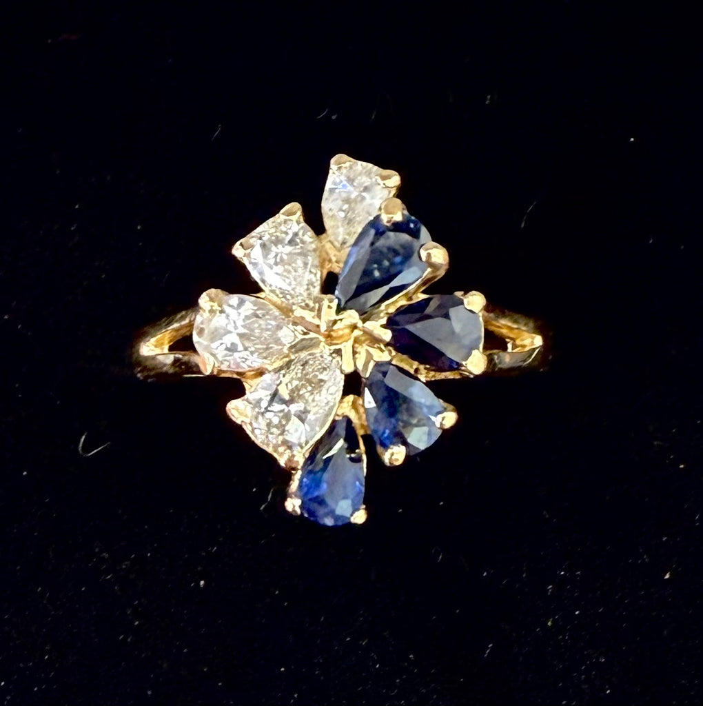 Pre-Loved 18ct Sapphire & Diamond Dress Ring