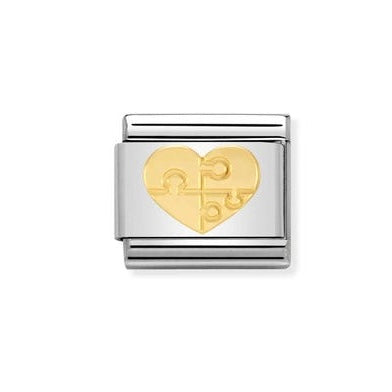 Nomination Gold Puzzle Heart Composable Link