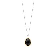 Ti-Sento Black Pebble Pendant