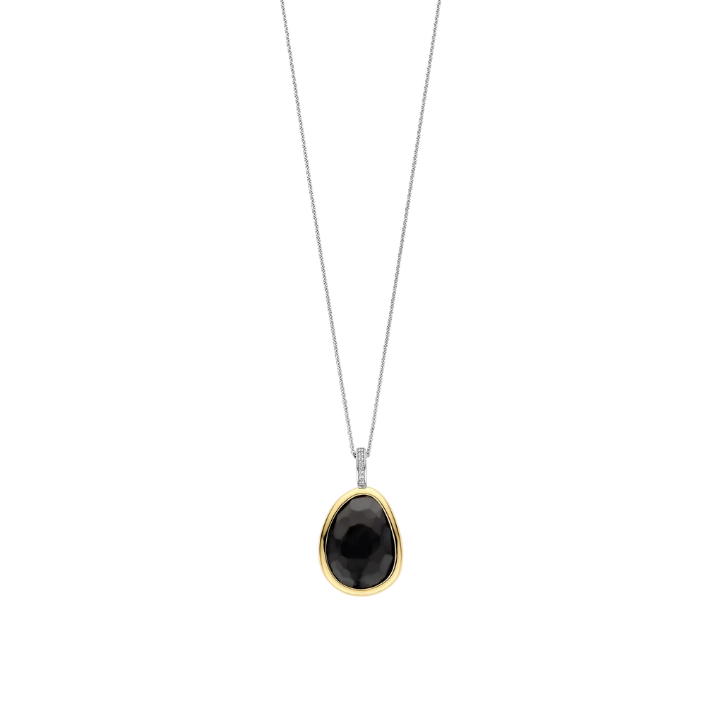 Ti-Sento Black Pebble Pendant