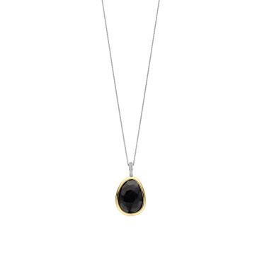 Ti-Sento Black Pebble Pendant