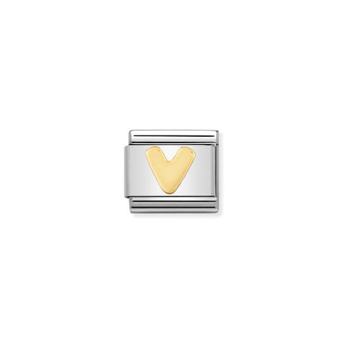 Nomination Gold Alphabet Composable Link