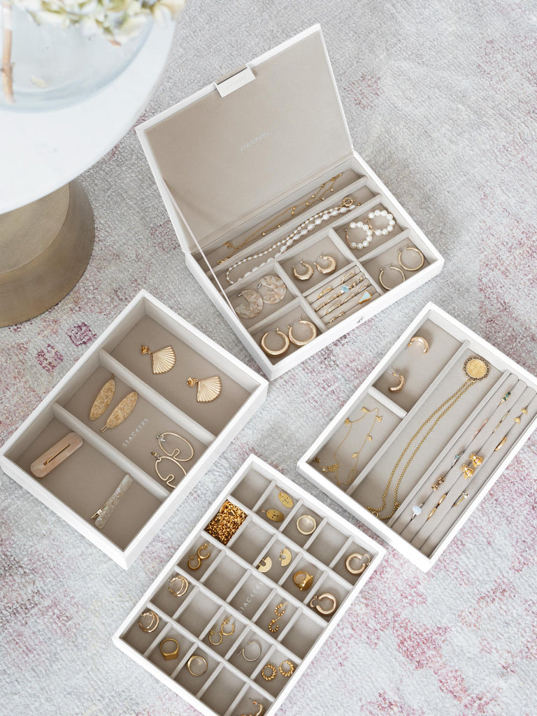 Stackers White 4 Drawer Jewellery Box