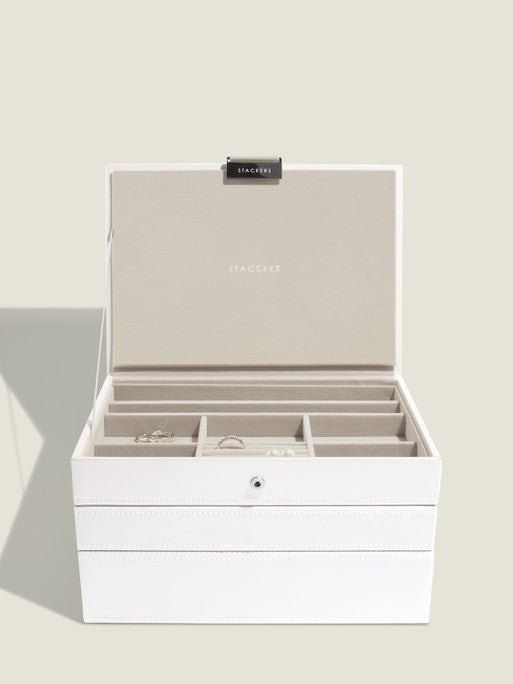 Stackers Classic White Jewellery Box