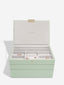 Stackers Sage Green 3 Drawer Jewellery Box