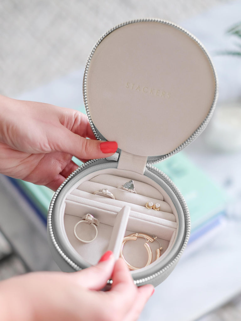 Stackers Grey Travel Jewellery Box