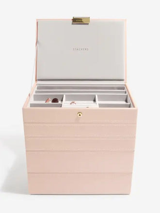 Stackers 5 Drawer Blush Pink Jewellery Box