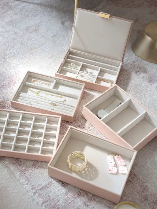 Stackers 5 Drawer Blush Pink Jewellery Box