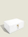 Stackers Orchid White Leather Jewellery Box