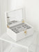 Stackers Orchid White Leather Jewellery Box