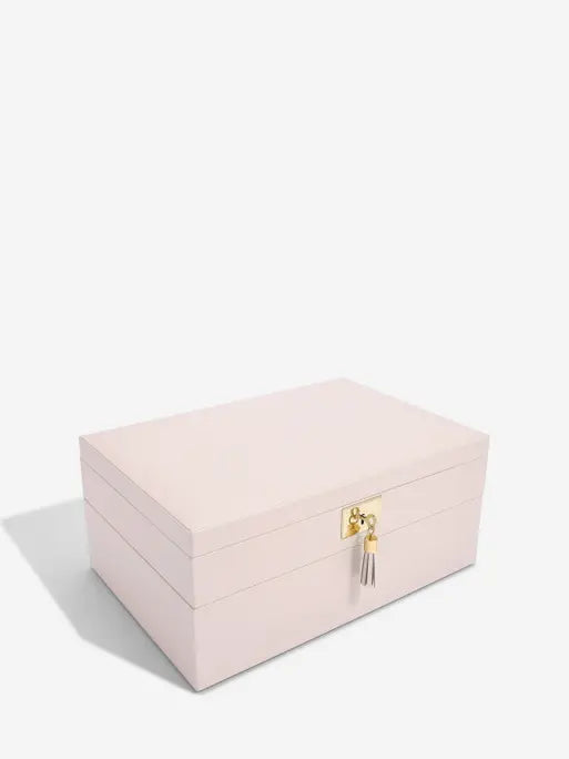 Stackers Blossom Pink Leather Jewellery Box