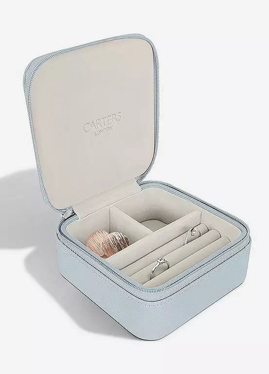 Blue Travel Jewellery Box
