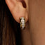 Ti-Sento Triple Band Hoop Earrings