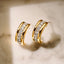 Ti-Sento Triple Band Hoop Earrings