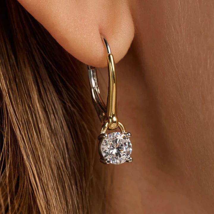 Ti-Sento Two Colour Hoop Earrings