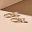 Ti-Sento Two Colour Hoop Earrings