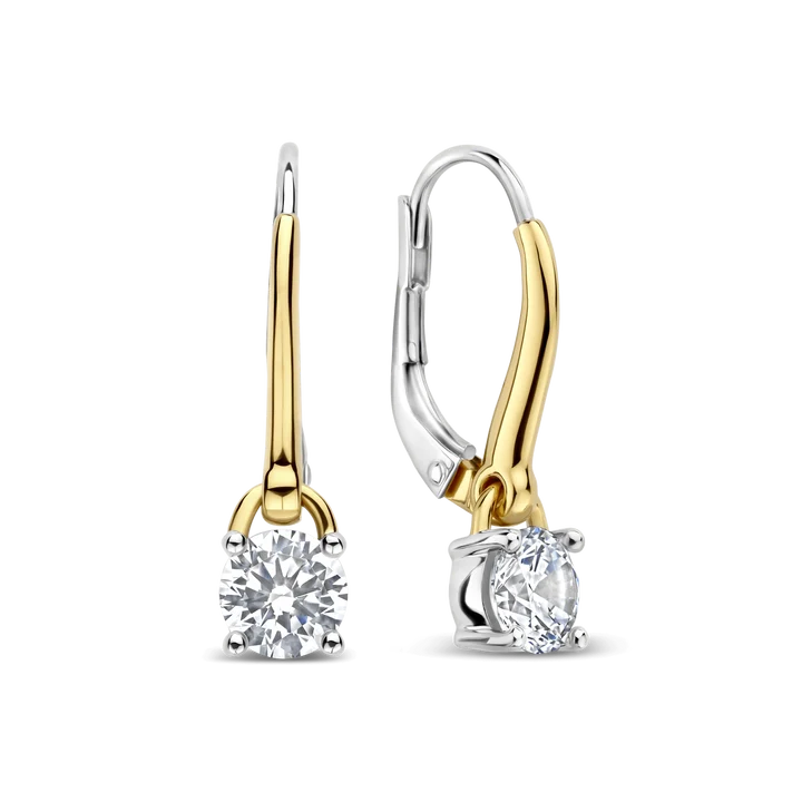 Ti-Sento Two Colour Hoop Earrings