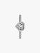 Pandora Silver Elevated Heart Ring