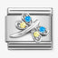 Nomination Blue and Yellow CZ Dragonfly Link