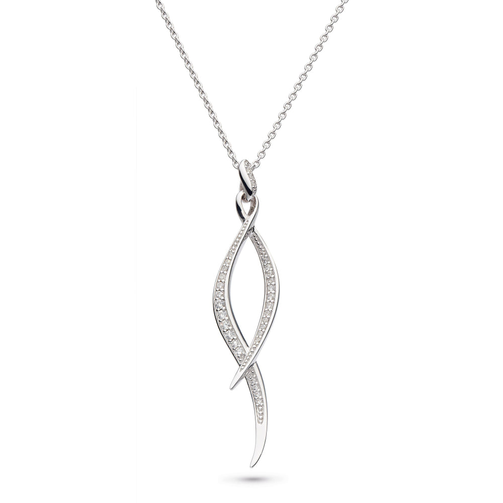 Kit Heath Entwine Twist Pave Necklace