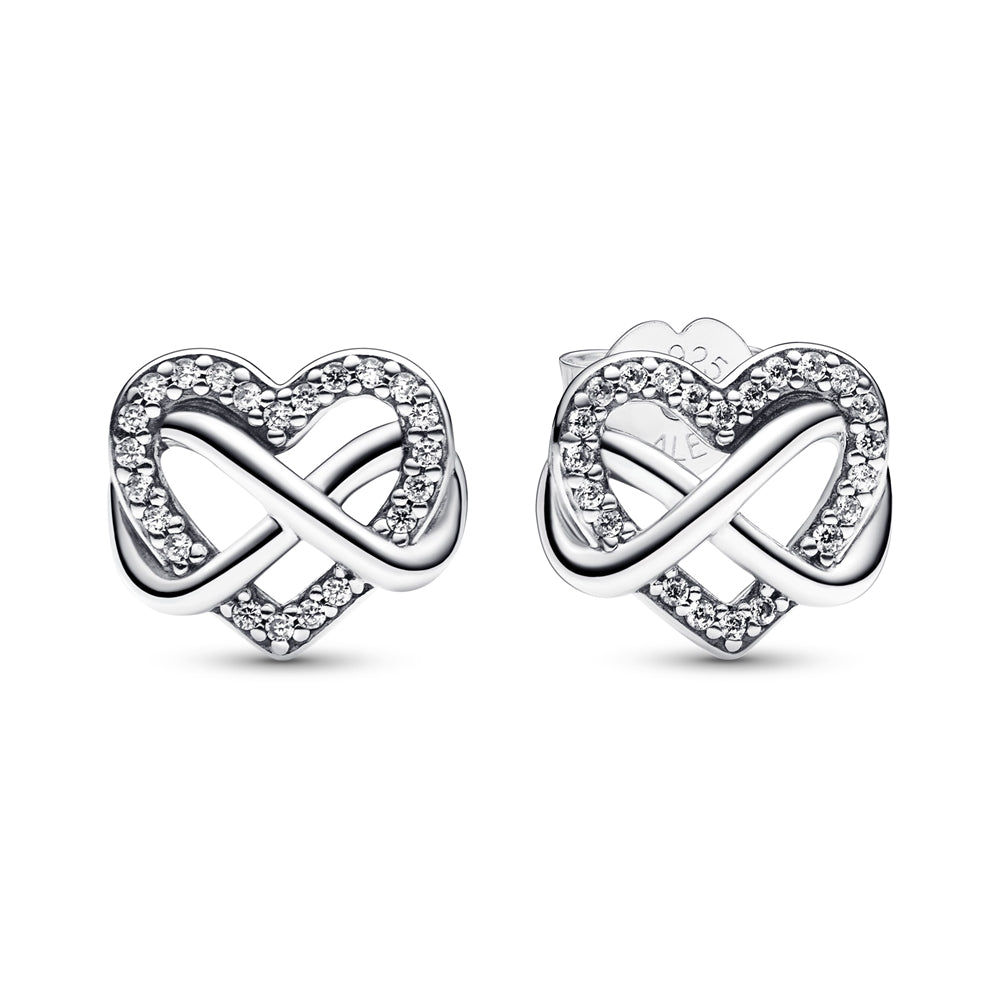 Pandora Infinity Heart Earrings